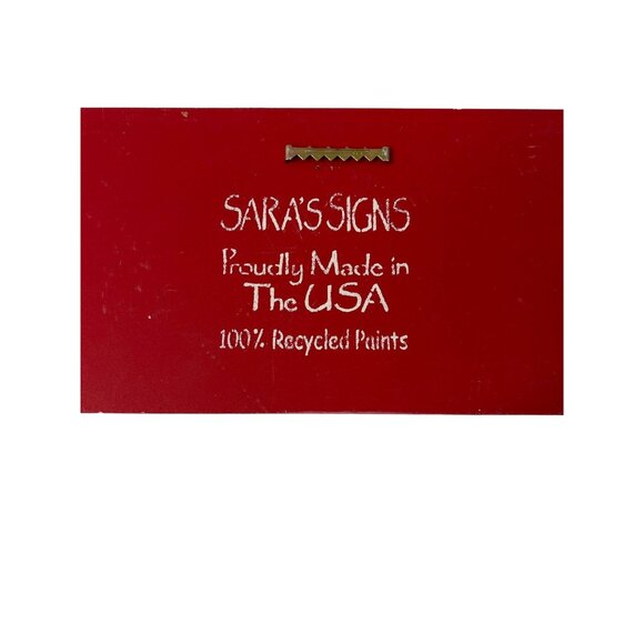 Saras Signs Red Rustic Wall Mounted Stocking Holder - Picture 2 of 3
